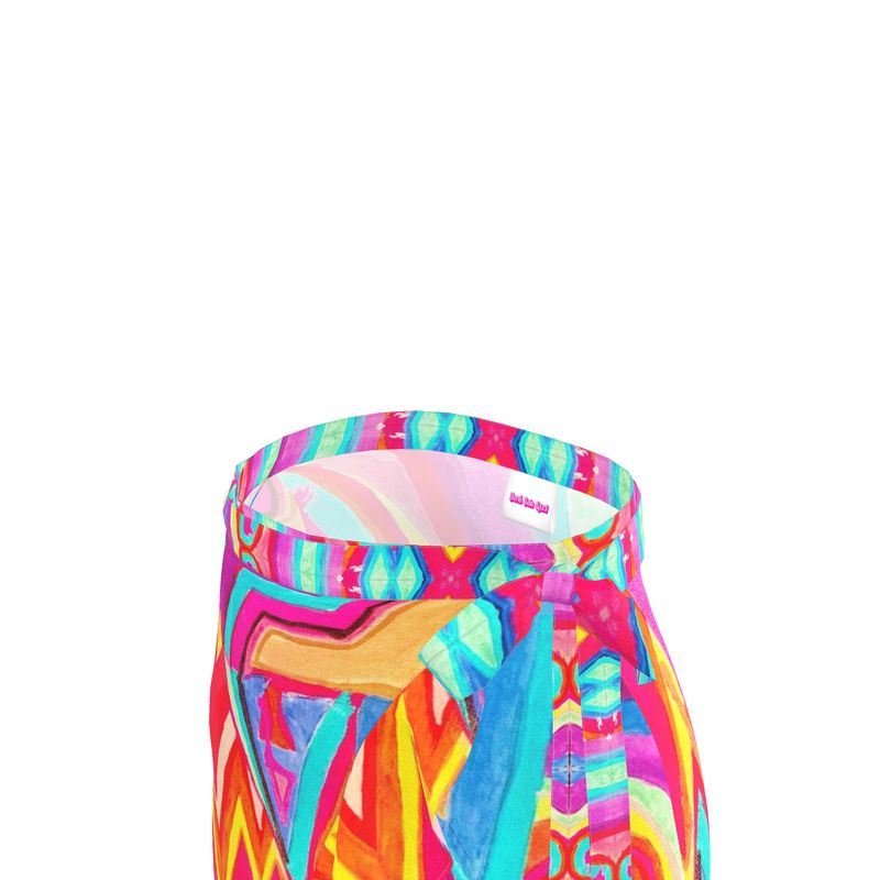 JSQ  Jené  Sais Quoi Multicolored Silk Wrap Skirt