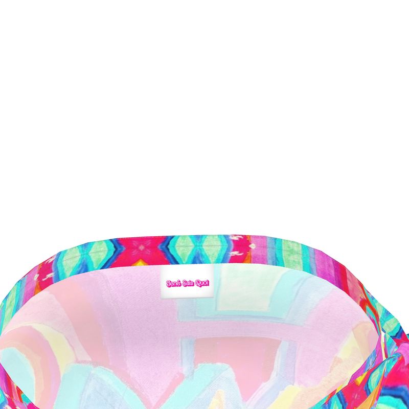 JSQ  Jené  Sais Quoi Multicolored Silk Wrap Skirt