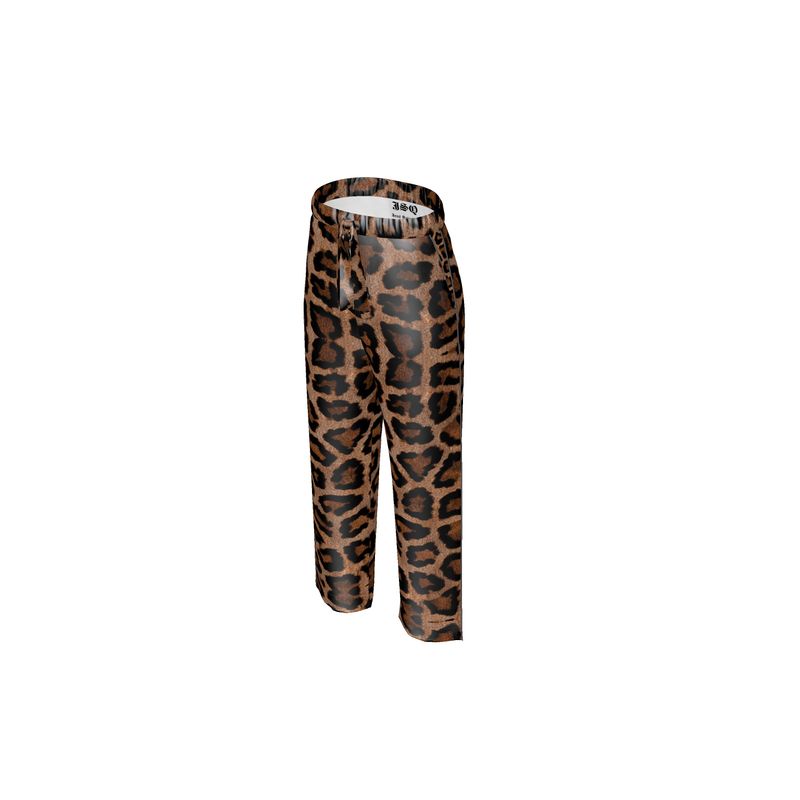 Jené Sais Quoi Luxury Silk Leopard Print Pajama Pants
