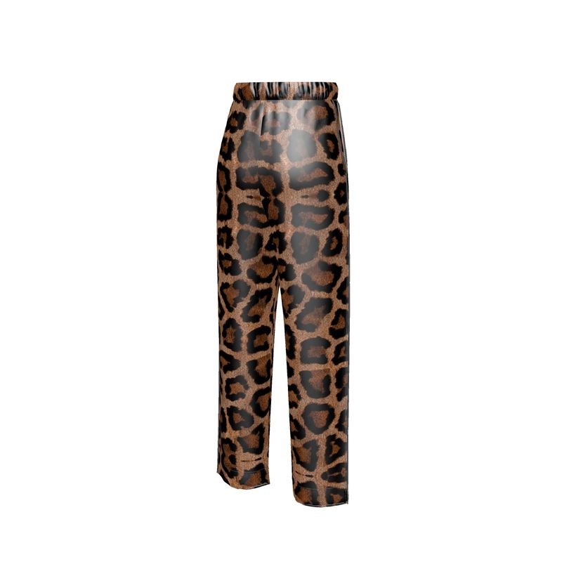 Jené Sais Quoi Luxury Silk Leopard Print Pajama Pants