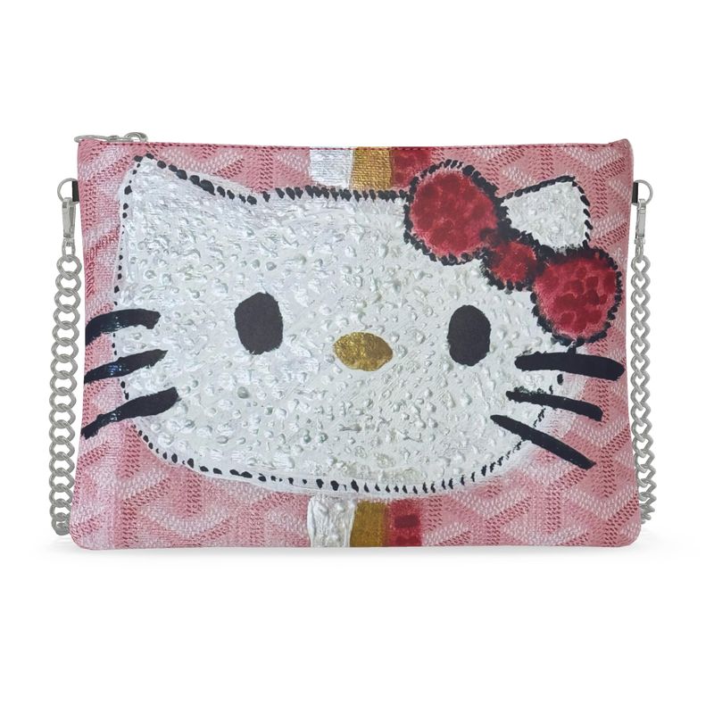 Jené Sais Quoi Bonjour Kawaii Nappa Leather Bag with Chain