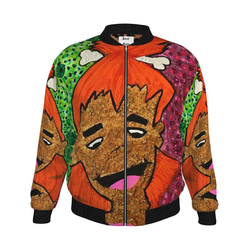 Pop Art Nostalgia: JSQ BamBam Jam Marble Velvet Bomber Jacket