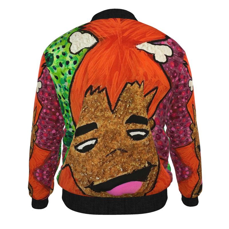 Pop Art Nostalgia: JSQ BamBam Jam Marble Velvet Bomber Jacket