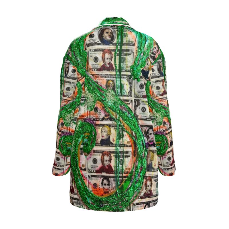 Jené Sais Quoi The Price Right Money Print Silk Pajama Top
