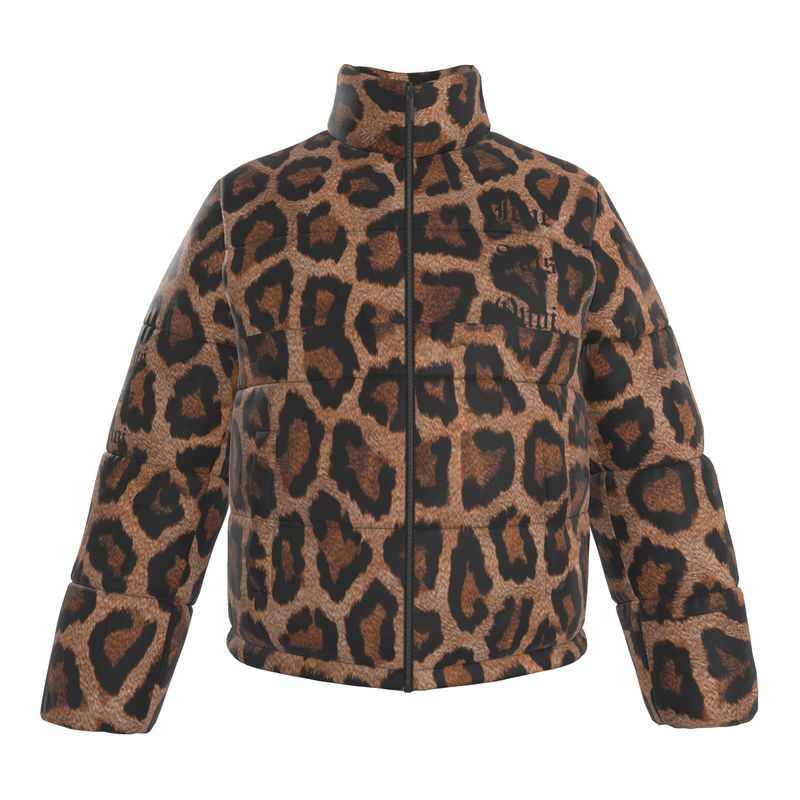 Jené Sais Quoi Leopard Print Puffer Jacket