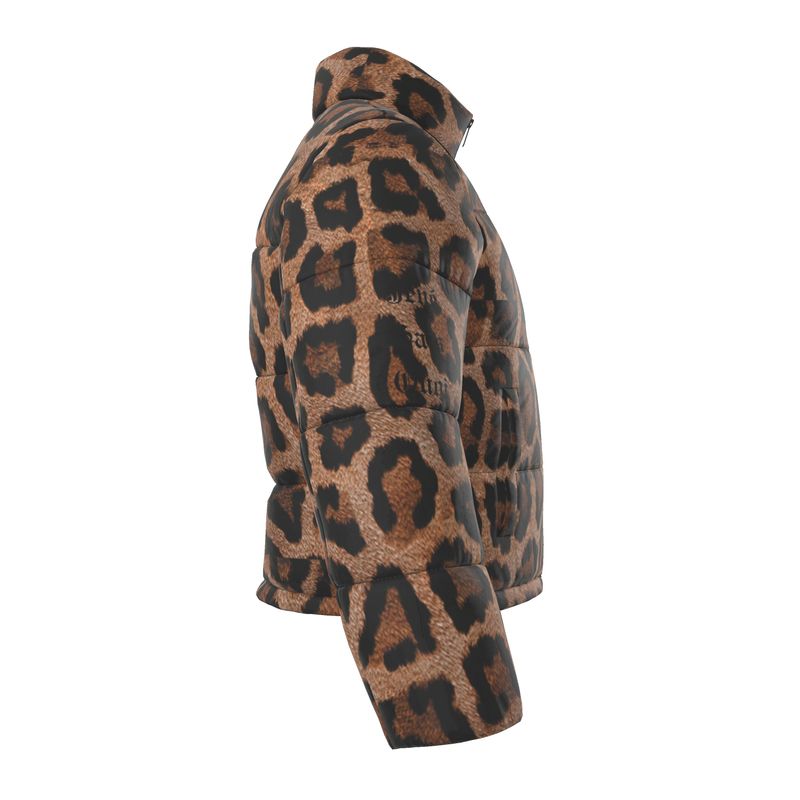 Jené Sais Quoi Leopard Print Puffer Jacket