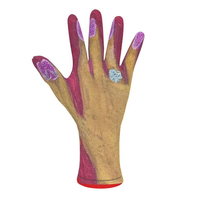 JSQ Diamond Ring Handprint Gloves