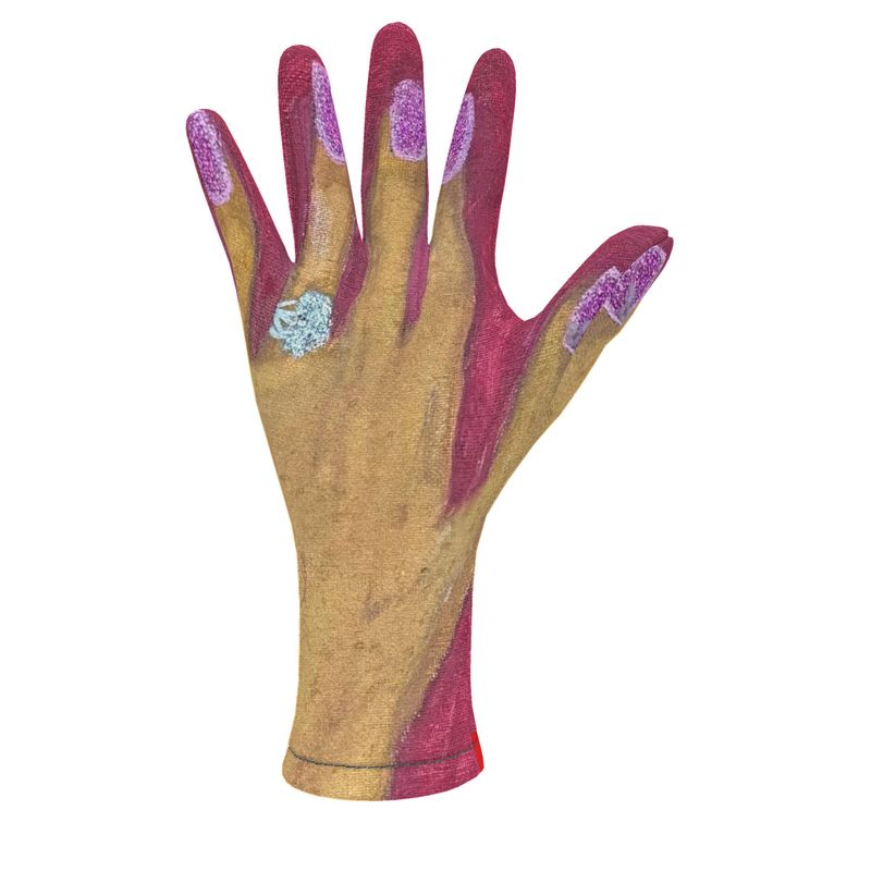 JSQ Diamond Ring Handprint Gloves