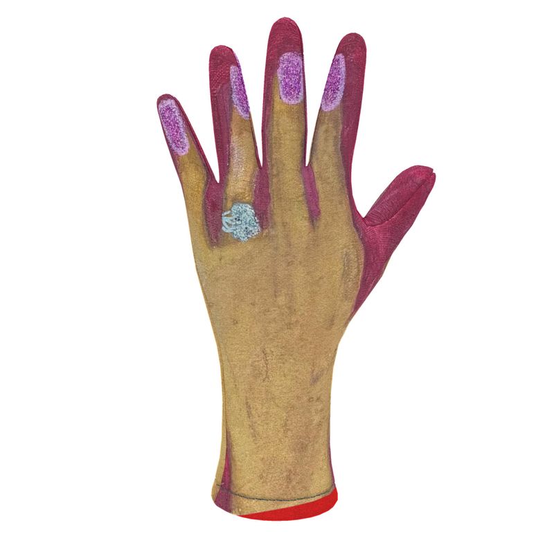 JSQ Diamond Ring Handprint Gloves