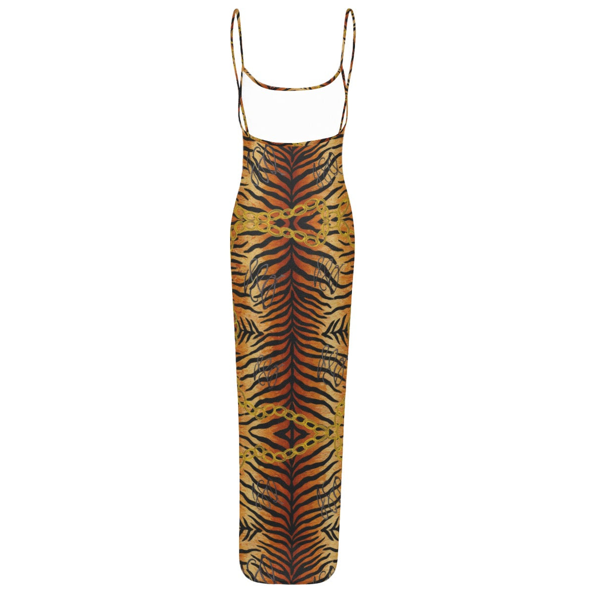 Animal Print Women's Sheer Mesh Backless Spaghetti Strap Maxi Dress – Jené Sais Quoi Designer Originals
