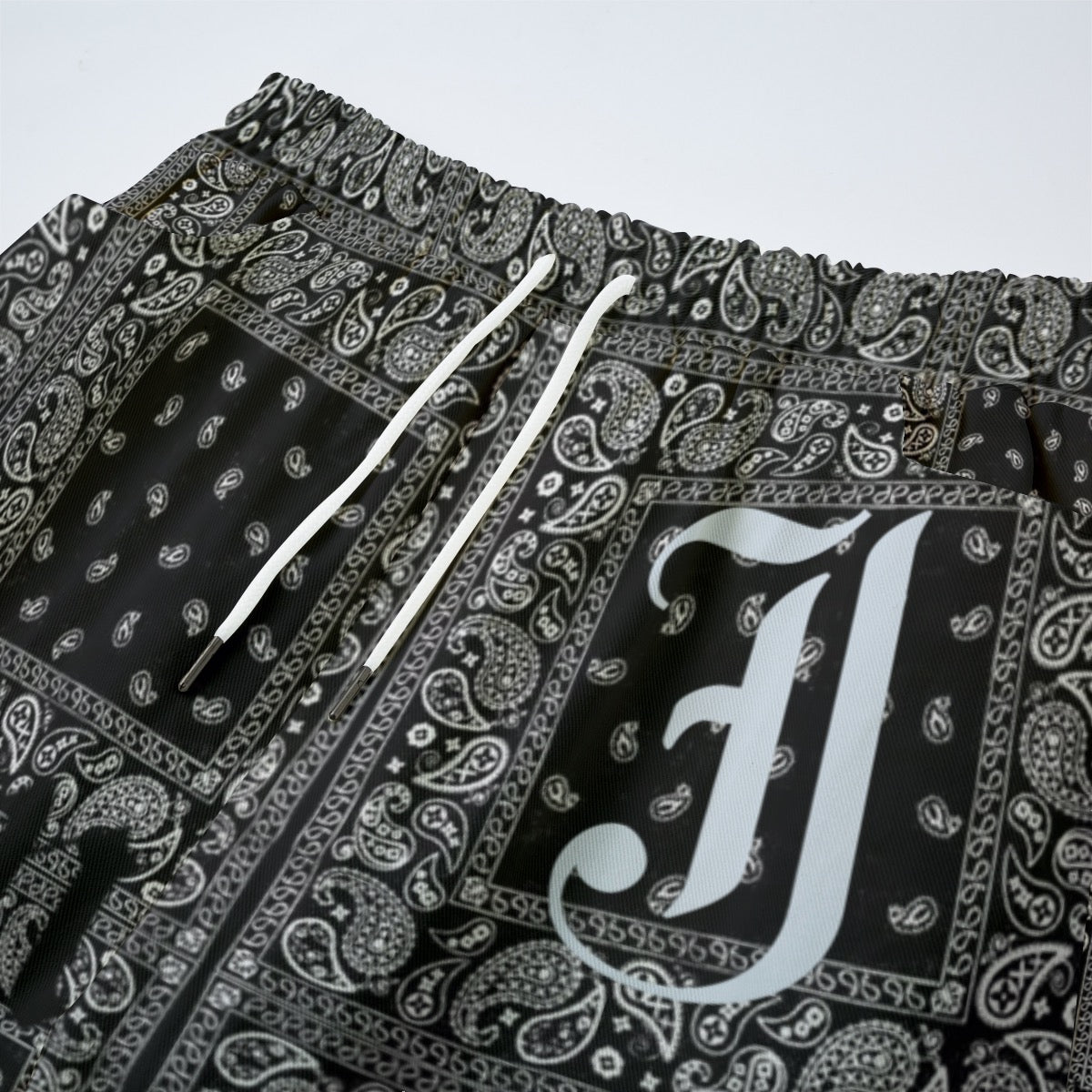 JSQ "JSQ Quoi" Bandana Print Cotton Wide Leg Trousers Pants (Unisex)