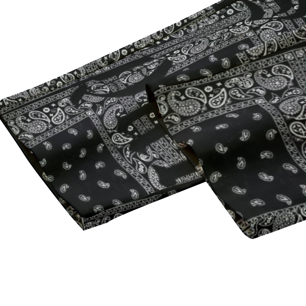 JSQ "JSQ Quoi" Bandana Print Cotton Wide Leg Trousers Pants (Unisex)