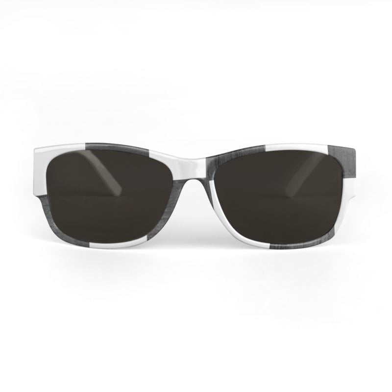 JSQ Checkerboard Statement Sunglasses