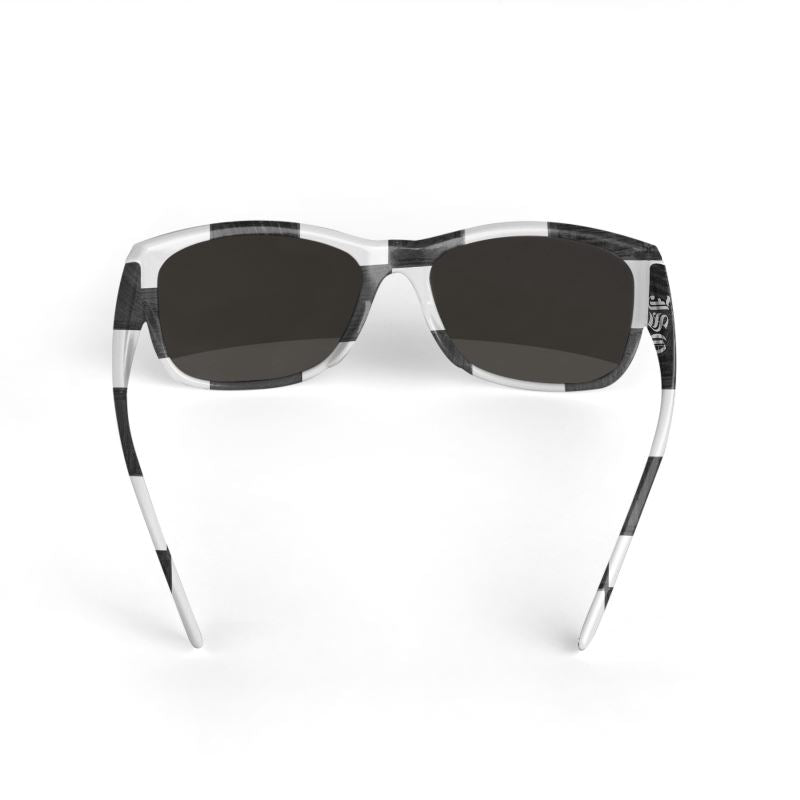 JSQ Checkerboard Statement Sunglasses