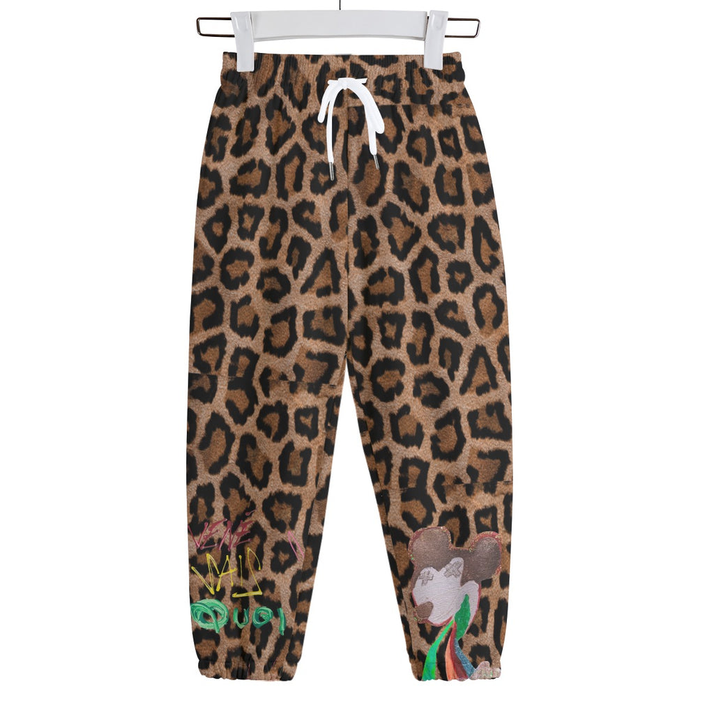 animal print mickey mouse pants children’s sweatpants 