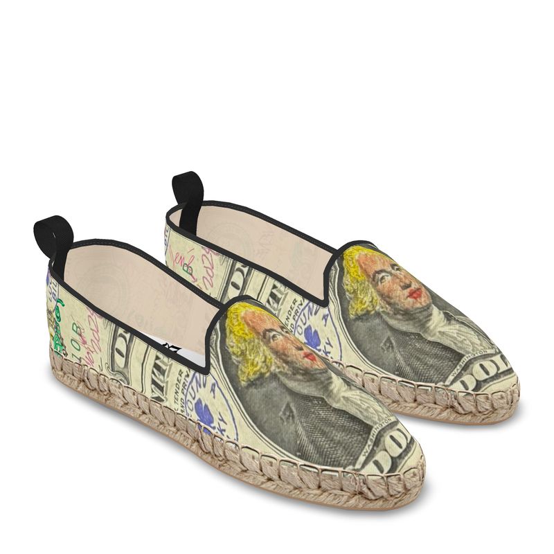 money print loafers