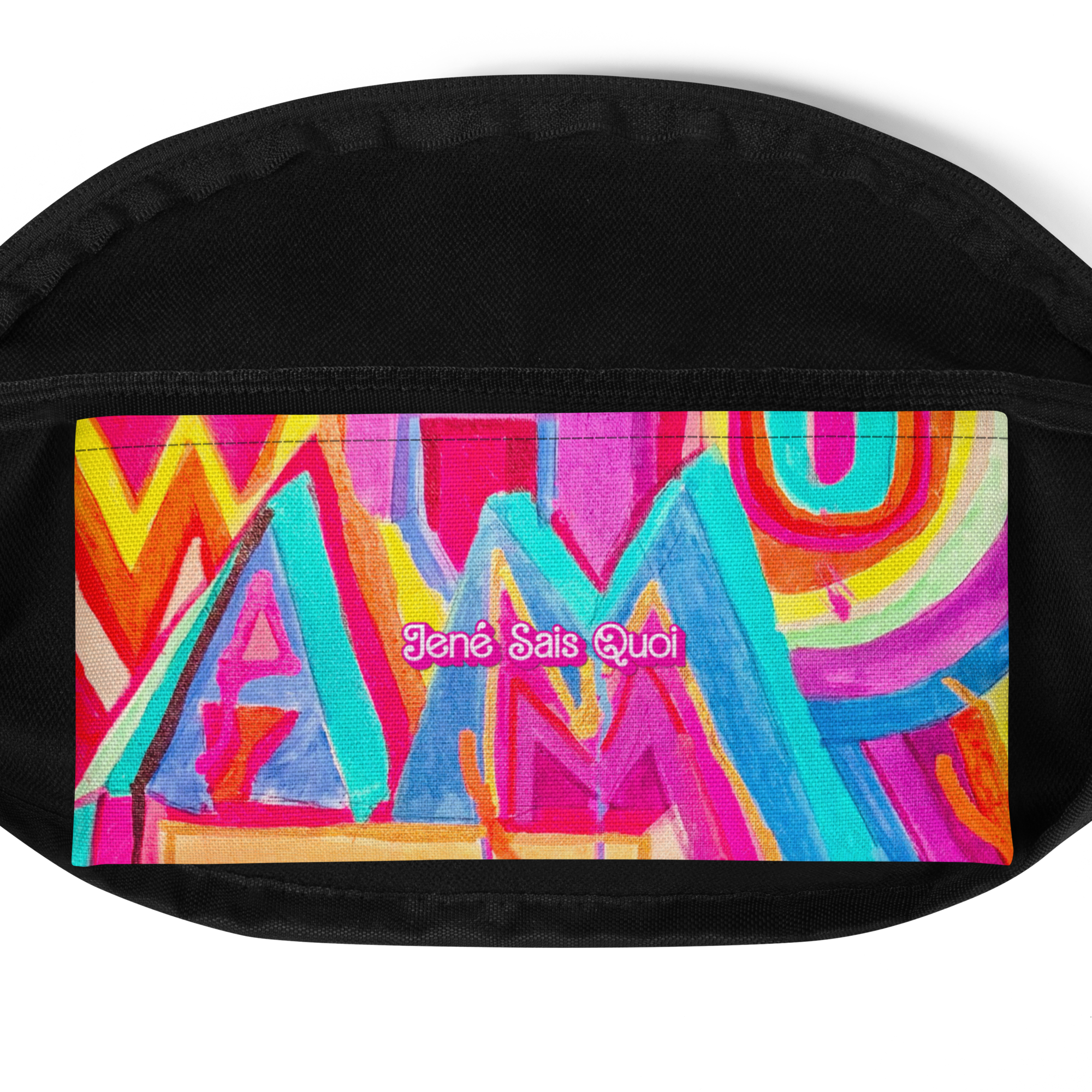 designer fanny pack JSQ print 