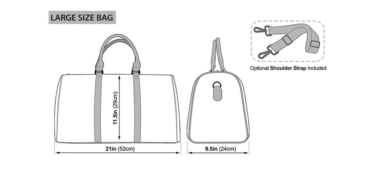 photo of bag size dimensions 