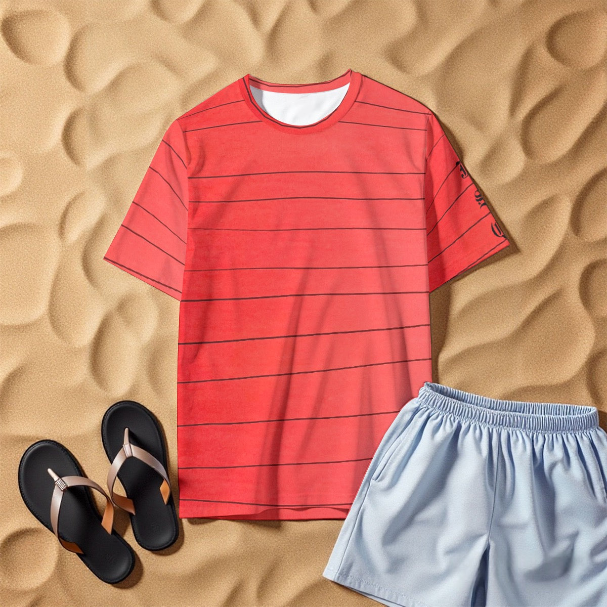 Red striped t-shirt 