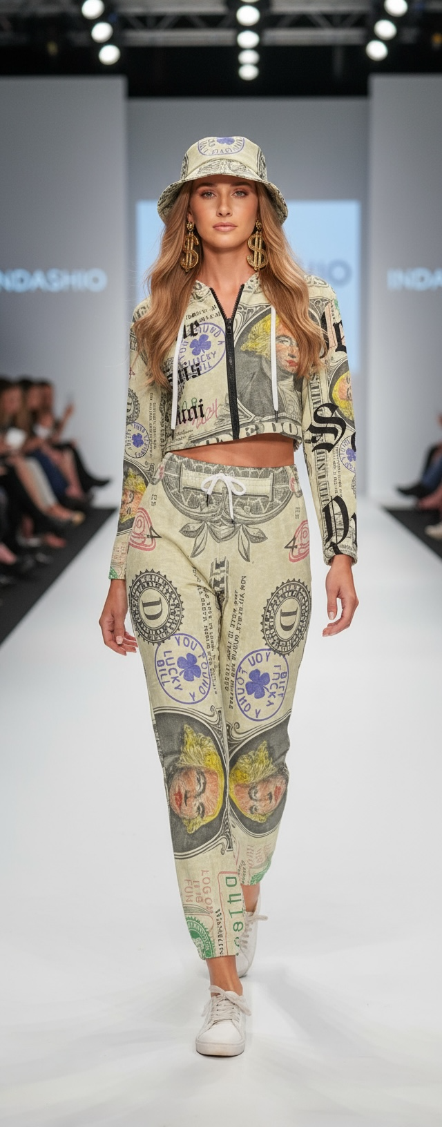 model walking indashio fashion show 